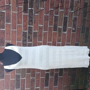 Rachel Zoe Women's Cream Knit Fitted Dress.